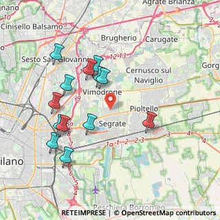 Mappa Piazza Sant'Ambrogio, 20090 Segrate MI, Italia (3.86923)