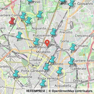 Mappa Via R. Birolli, 20125 Milano MI, Italia (3.113)