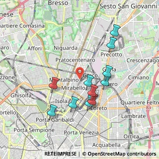 Mappa Via R. Birolli, 20125 Milano MI, Italia (1.76)