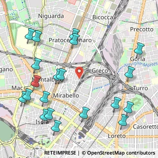 Mappa Via R. Birolli, 20125 Milano MI, Italia (1.3495)