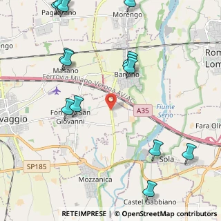 Mappa SP Cremasca, 24040 Fornovo San Giovanni BG, Italia (2.88467)