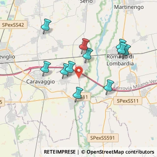 Mappa SP Cremasca, 24040 Fornovo San Giovanni BG, Italia (3.53909)