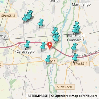 Mappa SP Cremasca, 24040 Fornovo San Giovanni BG, Italia (4.21529)