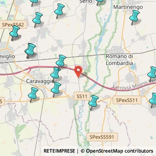 Mappa SP Cremasca, 24040 Fornovo San Giovanni BG, Italia (6.4475)