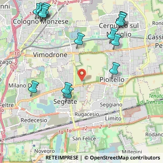 Mappa Via Caboto, 20054 Segrate MI, Italia (2.94625)