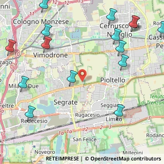 Mappa Via Caboto, 20054 Segrate MI, Italia (3.08)