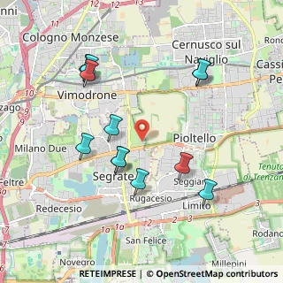Mappa Via Caboto, 20054 Segrate MI, Italia (1.96417)