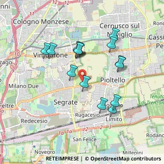 Mappa Via Caboto, 20054 Segrate MI, Italia (1.708)