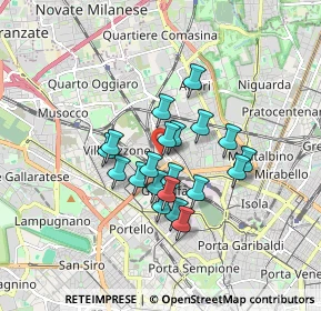 Mappa Via Colico, 20158 Milano MI, Italia (1.286)