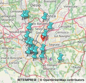 Mappa 20132 Milano MI, Italia (6.62176)