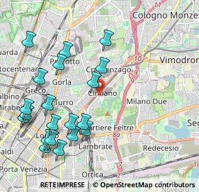 Mappa 20132 Milano MI, Italia (2.348)