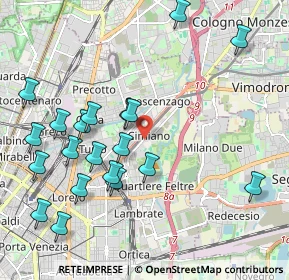 Mappa 20132 Milano MI, Italia (2.2875)