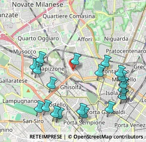 Mappa Via Angelo del Bon, 20158 Milano MI, Italia (2.3875)