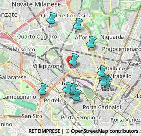 Mappa Via Angelo del Bon, 20158 Milano MI, Italia (1.78273)