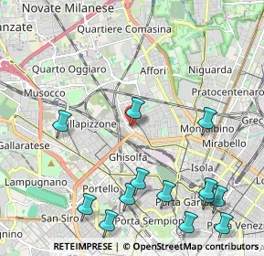 Mappa Via Angelo del Bon, 20158 Milano MI, Italia (2.73308)