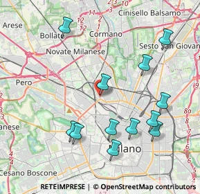 Mappa Via Angelo del Bon, 20158 Milano MI, Italia (4.24167)