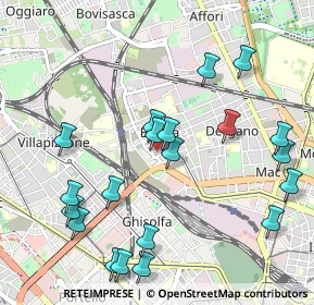 Mappa Via Angelo del Bon, 20158 Milano MI, Italia (1.145)