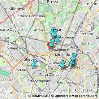 Mappa Via Roberto Bracco, 20159 Milano MI, Italia (1.63917)