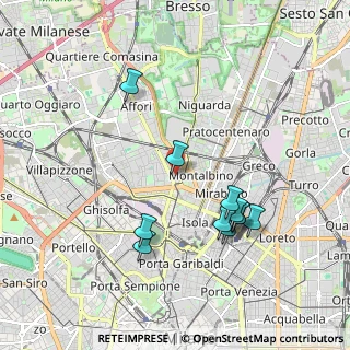 Mappa Via Roberto Bracco, 20159 Milano MI, Italia (1.86909)