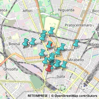 Mappa Via Roberto Bracco, 20159 Milano MI, Italia (0.7425)