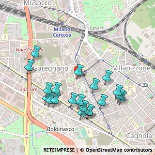 Mappa Via Bernardino Galliari, 20156 Milano MI, Italia (0.523)