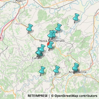 Mappa Via Giuseppe Avalle, 14042 Calamandrana AT, Italia (6.96714)