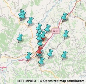 Mappa Via Alba, 12050 Alba CN, Italia (6.977)