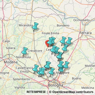 Mappa Via Giovannina, 40017 San Giovanni in Persiceto BO, Italia (14.9795)