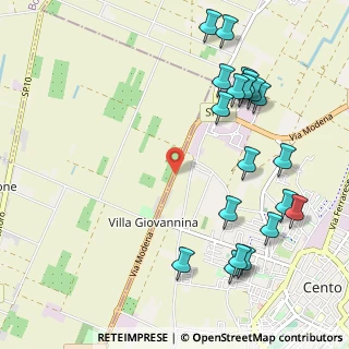 Mappa Via Giovannina, 40017 San Giovanni in Persiceto BO, Italia (1.2895)