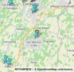 Mappa Viale della Resistenza, 42018 San Martino In Rio RE, Italia (3.41182)