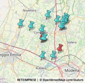 Mappa Viale della Resistenza, 42018 San Martino In Rio RE, Italia (6.70529)