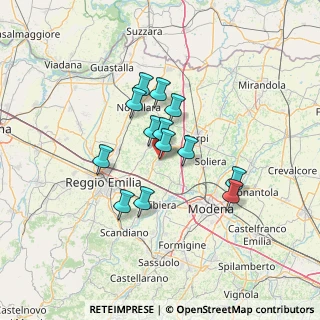 Mappa Viale della Resistenza, 42018 San Martino In Rio RE, Italia (10.25769)