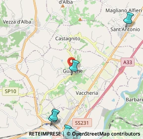 Mappa Via Alessandro Roero, 12050 Guarene CN, Italia (3.855)