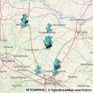 Mappa 44042 Cento FE, Italia (13.2545)