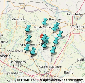 Mappa 44042 Cento FE, Italia (10.178)
