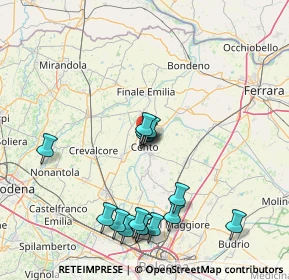 Mappa 44042 Cento FE, Italia (16.07125)