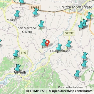 Mappa Regione Valle Asinari, 14050 San Marzano Oliveto AT, Italia (3.3805)