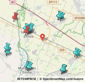 Mappa Via Camillo Prampolini, 42049 Calerno RE, Italia (5.5815)