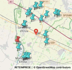 Mappa Via Camillo Prampolini, 42049 Calerno RE, Italia (4.618)