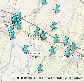 Mappa Via Camillo Prampolini, 42049 Calerno RE, Italia (9.507)