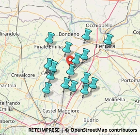 Mappa 40015 Galliera BO, Italia (11.06647)