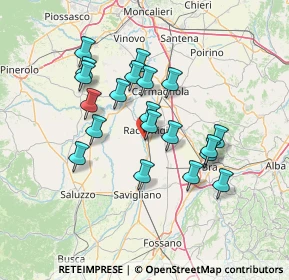 Mappa Strada del Barraggio, 12035 Racconigi CN, Italia (12.4325)