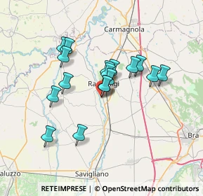 Mappa Strada del Barraggio, 12035 Racconigi CN, Italia (5.65294)