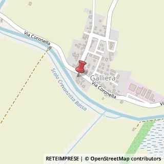 Mappa Via Coronella, 34, 40015 Galliera BO, Italia, 40015 Galliera, Bologna (Emilia Romagna)