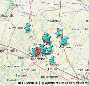 Mappa Via F. Magellano, 41019 Sozzigalli MO, Italia (9.43308)