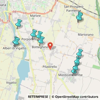 Mappa Strada Antina, 43123 Parma PR, Italia (2.6325)