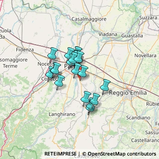Mappa Strada Antina, 43123 Botteghino PR, Italia (9.5935)