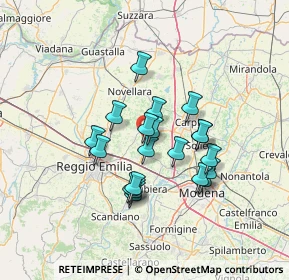 Mappa Via della Solidarietà, 42015 Correggio RE, Italia (11.0845)
