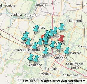 Mappa Via della Solidarietà, 42015 Correggio RE, Italia (9.988)