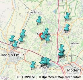 Mappa Via della Solidarietà, 42015 Correggio RE, Italia (8.5595)